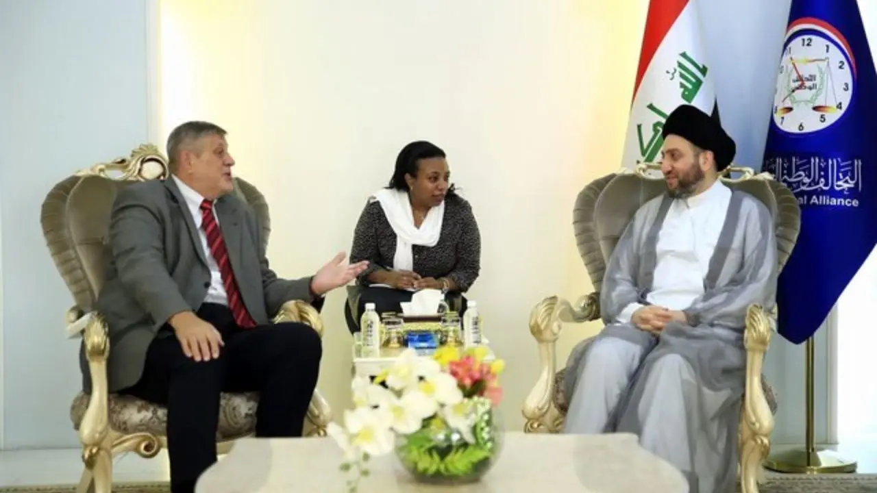 عمار حکیم با نماینده ویژه سازمان ملل در امور عراق دیدار کرد