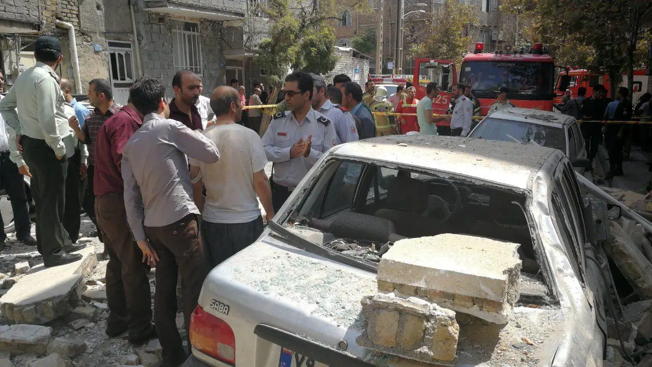 انفجار منزل مسکونی در خیابان شهید رجایی تهرانپارس  