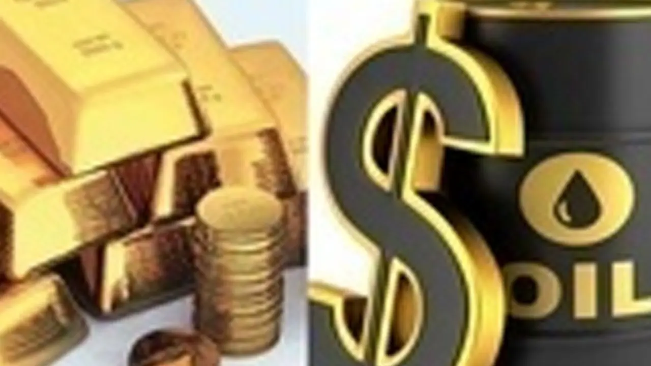 افزایش بهای نفت و کاهش قیمت طلا در بازارهای جهانی