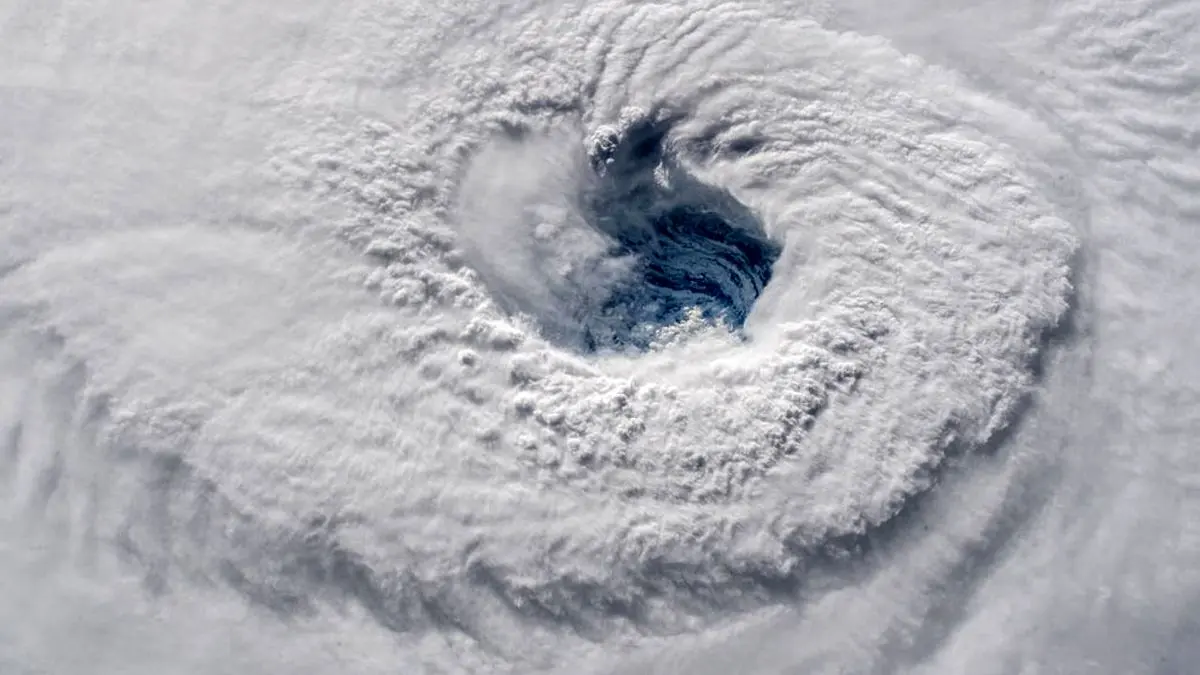 عکس روز ناسا، چشم طوفان فلورانس