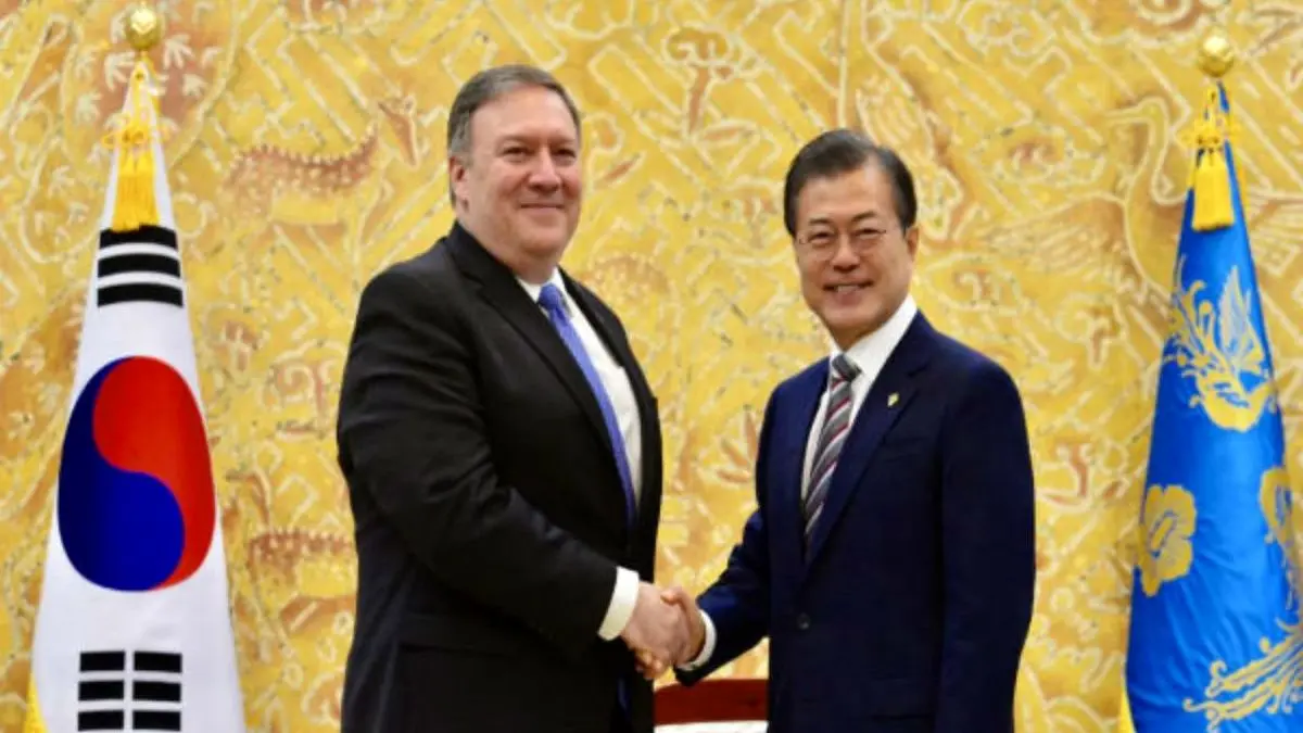 دیدار وزیر امور خارجه آمریکا با رئیس جمهور کره جنوبی