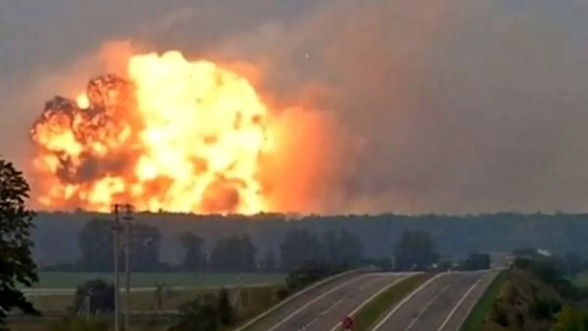 تخلیه 10 هزار نفر در نتیجه انفجار انبار مهمات در اوکراین