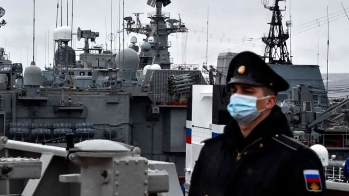 رزمایش نیروی دریایی روسیه در «دریای سیاه» همزمان با رزمایش ناتو