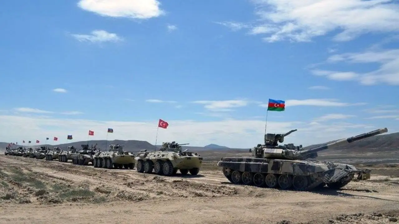 تمرینات نظامی مشترک جمهوری آذربایجان و ترکیه آغاز شد