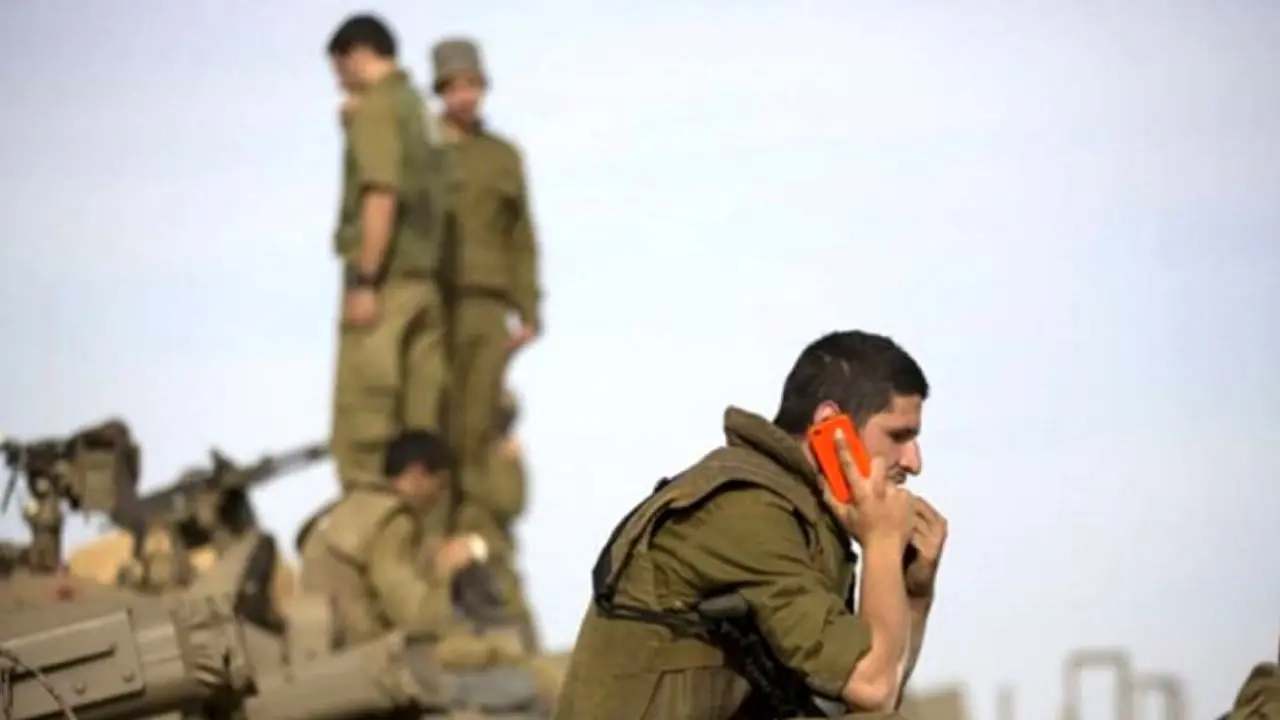 پیام تهدید حماس بر روی گوشی نظامیان اسرائیلی + عکس