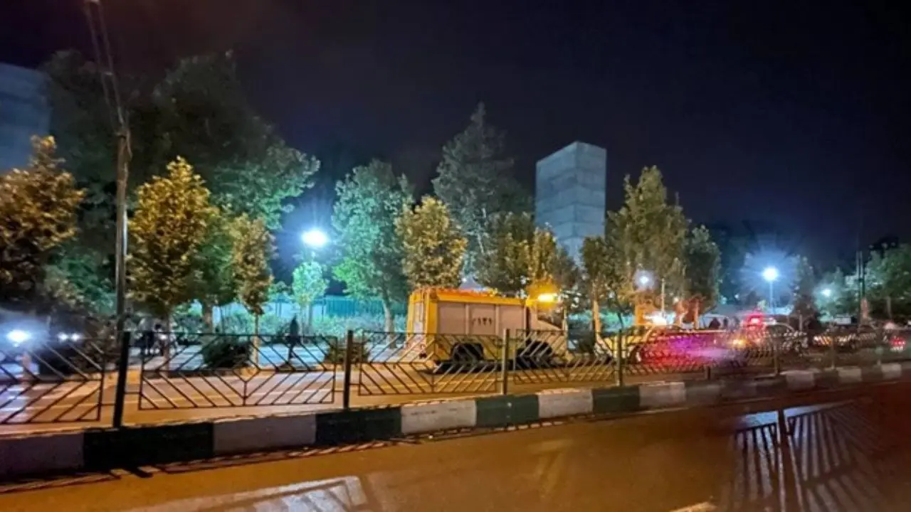عکس| محل دقیق انفجار در پارک ملت تهران