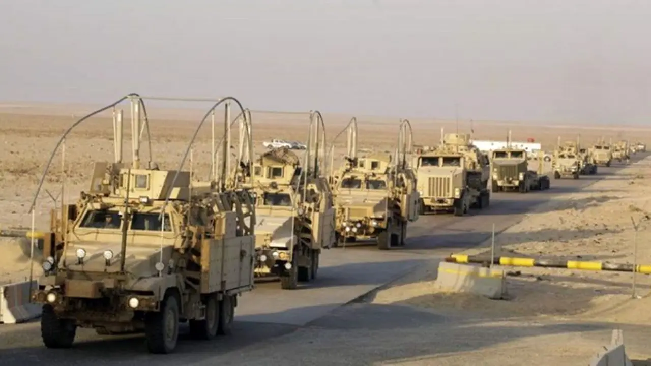 کاروان لجستیکی آمریکا در عراق مورد حمله قرار گرفت