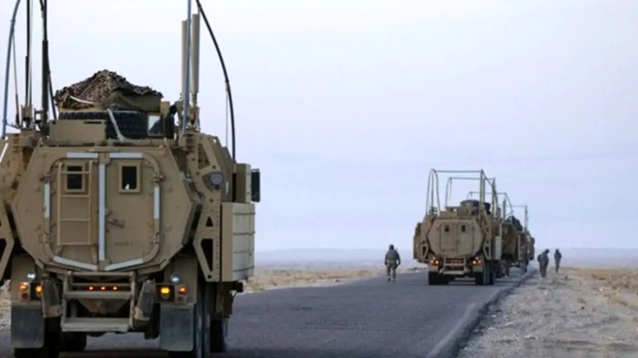 یک کاروان لجستیک ارتش آمریکا در عراق هدف قرار گرفت