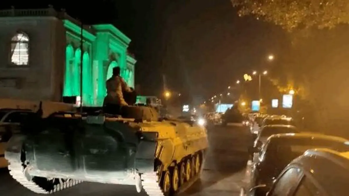 استقرار تانک های ارتش و نیروهای امنیتی در بغداد