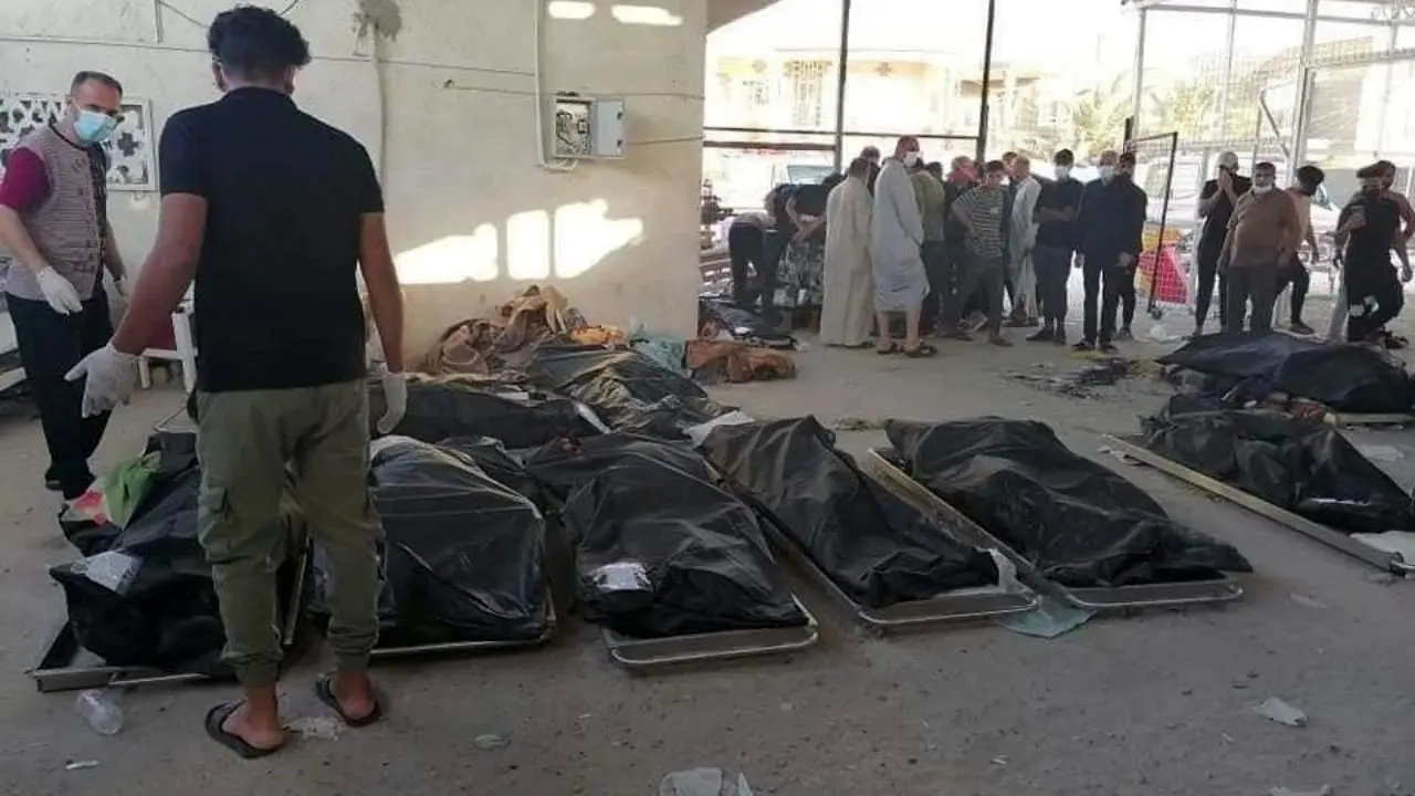 آمار رسمی؛ 60 تن قربانی آتش سوزی بیمارستان الحسین (ع) عراق شدند