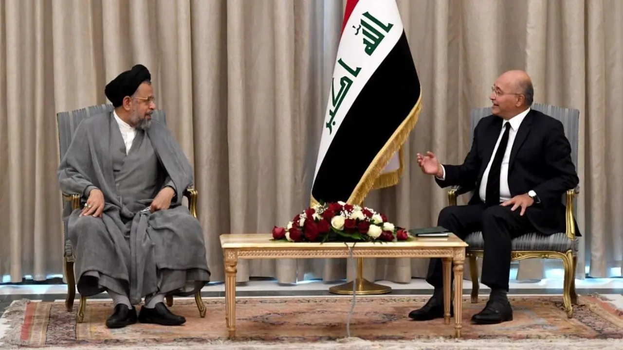 وزیر اطلاعات ایران با رئیس‌جمهوری عراق دیدار کرد