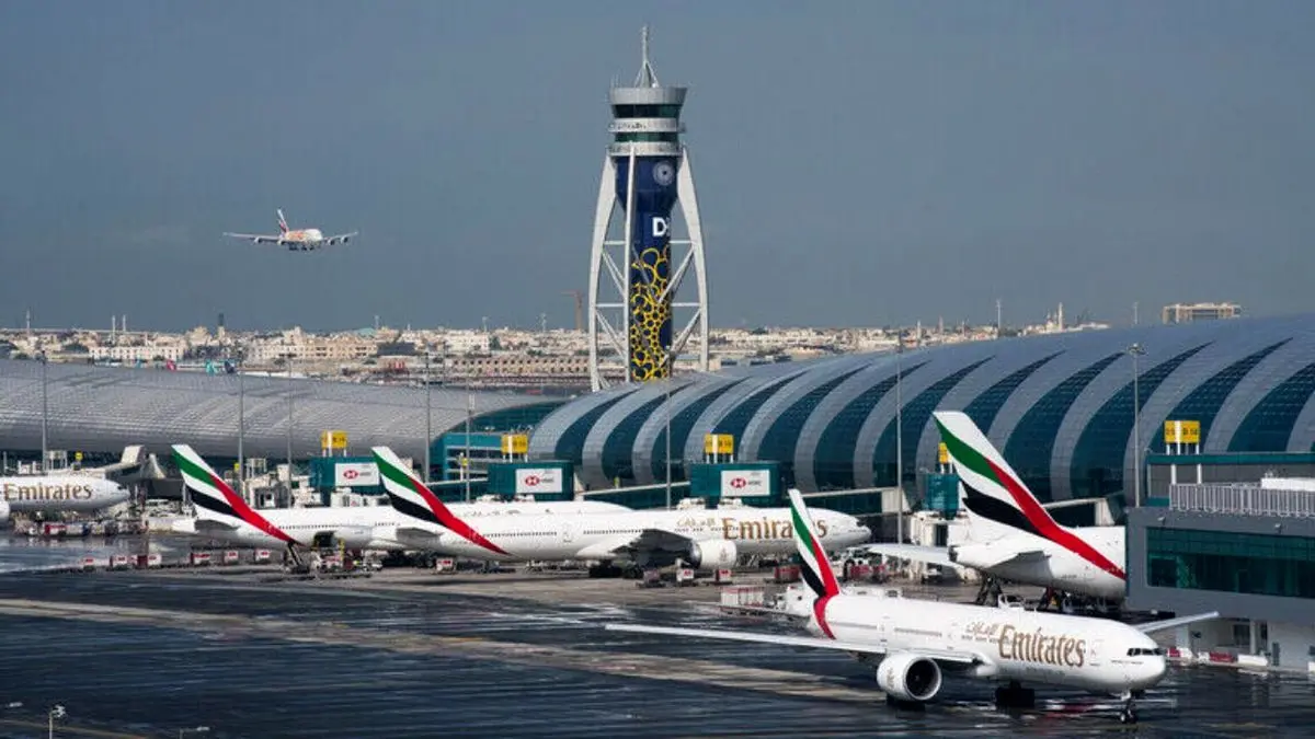 برخورد دو هواپیمای مسافربری در فرودگاه دبی