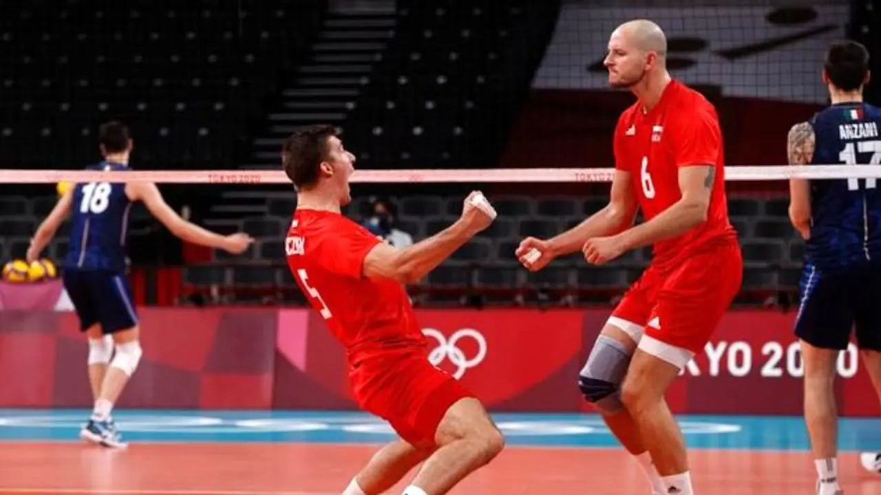 المپیک 2020| لهستان در سه ست ایتالیا را شکست داد/ واکنش سخت تیم والیبال لهستان به شکست برابر ایران
