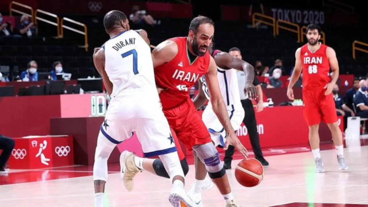 المپیک 2020 توکیو؛ شکست بسکتبال ایران از آمریکا با اختلاف 54 امتیازی