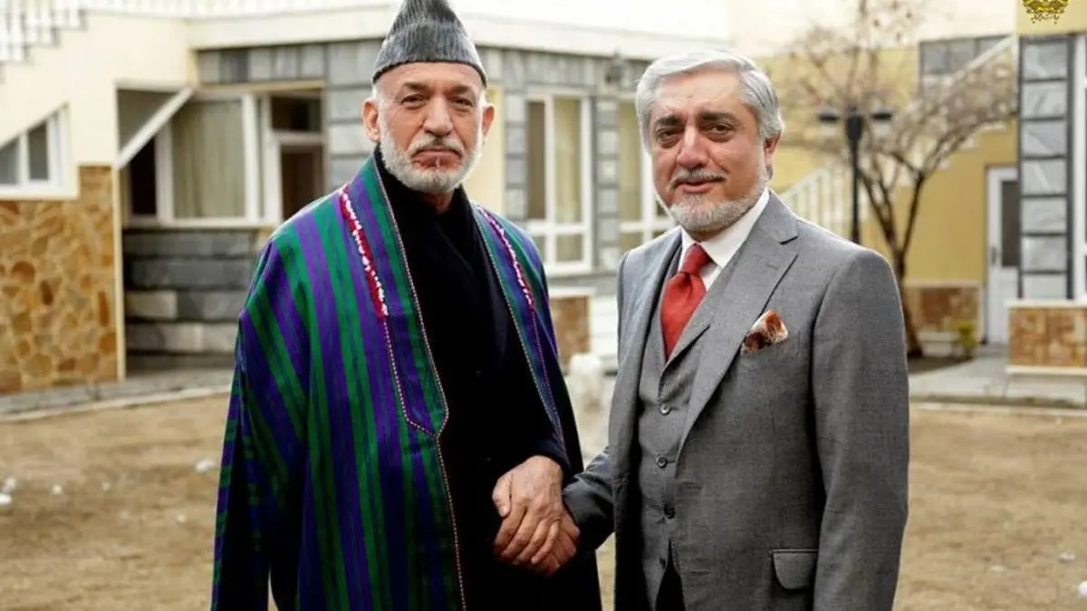 عبدالله عبدالله و کرزای با یکی از رهبران ارشد طالبان در کابل دیدار کردند