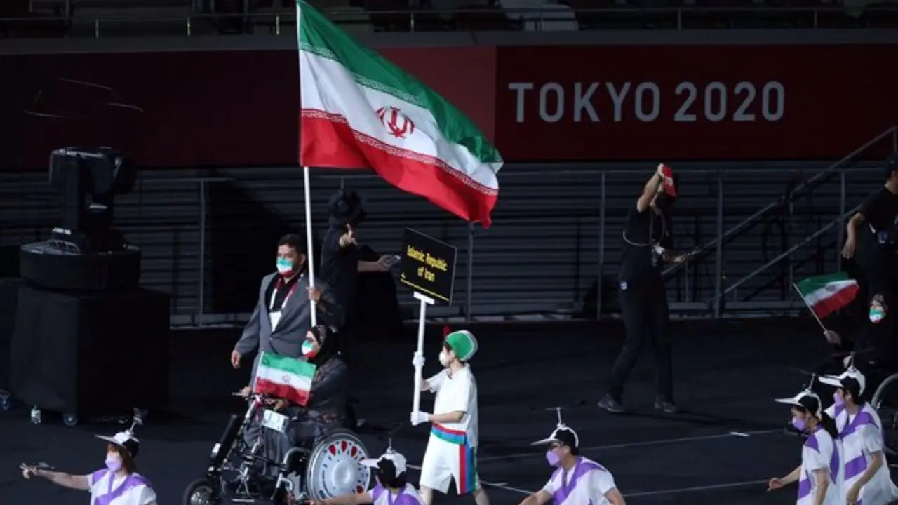 پارالمپیک 2020| کاروان ایران در افتتاحیه پار المپیک توکیو رژه رفت