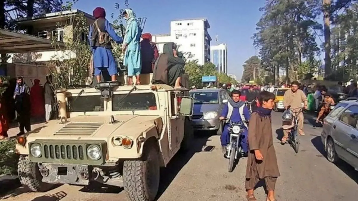 ویدئو| رژه و جشن طالبان در مشهد