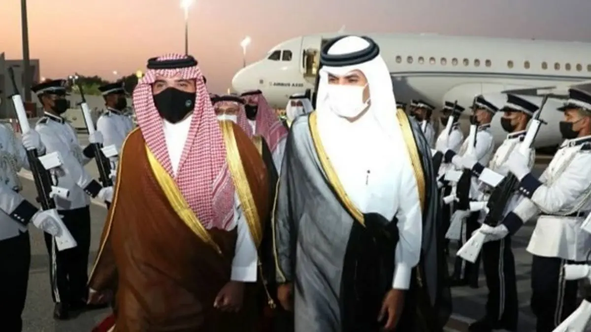 وزیر کشور عربستان سعودی از بغداد به دوحه رفت