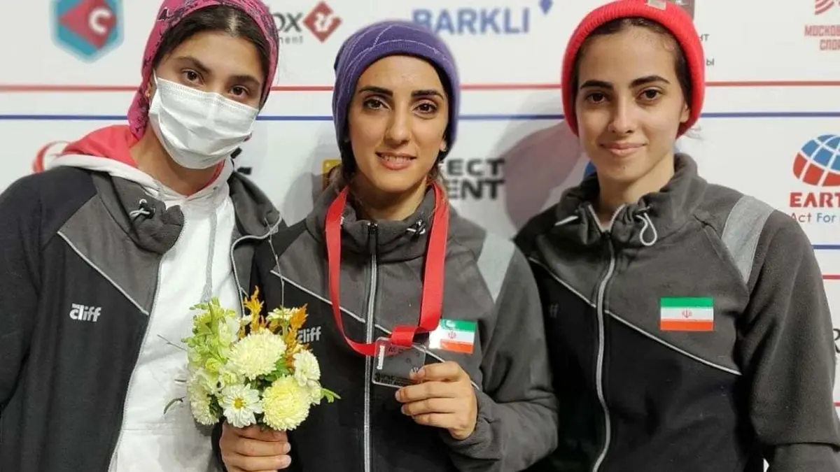 نخستین مدال جهانی تاریخ سنگنوردی زنان ایران / الناز رکابی برنز گرفت