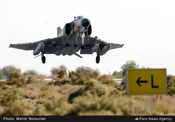 تصاویری دیدنی از قدرت‌نمایی جنگنده‌های ایران