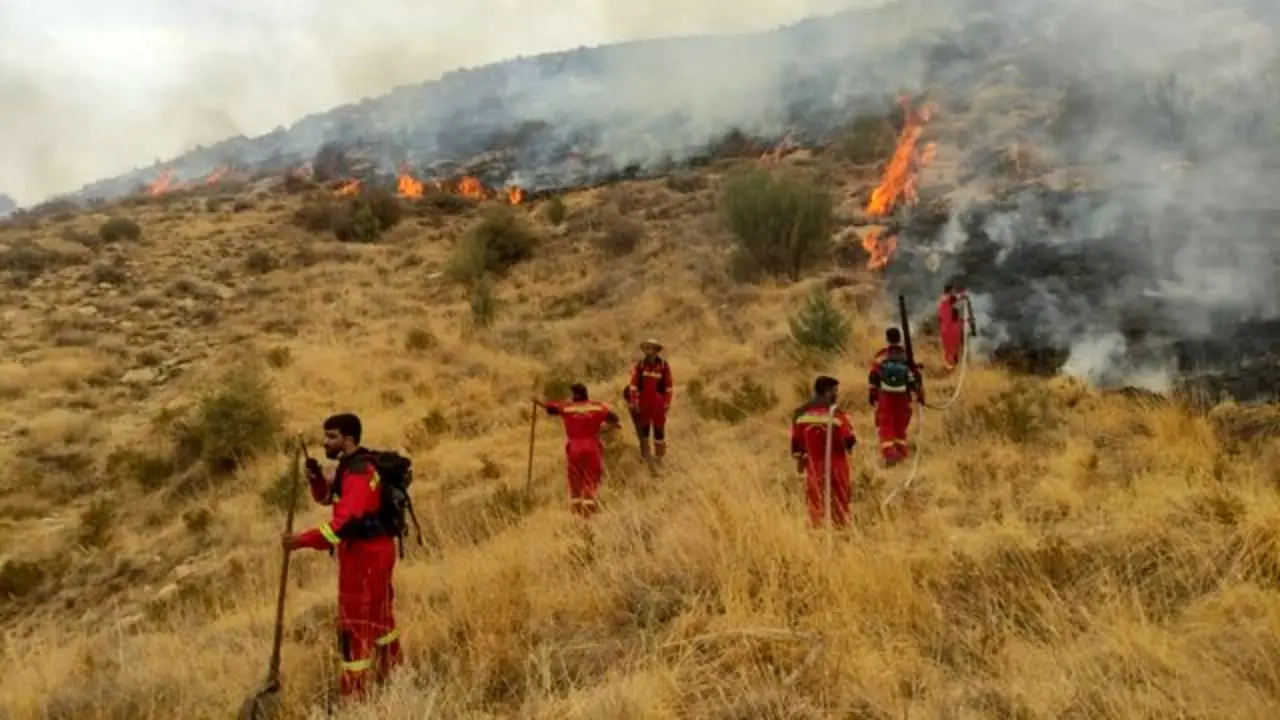 آتش‌سوزی ارتفاعات دراک شیراز مهار شد