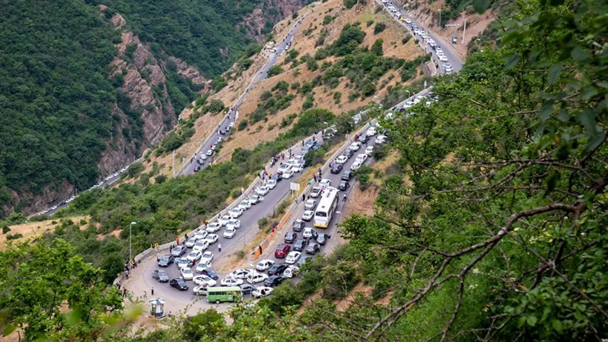 جاده چالوس یک‌طرفه شد