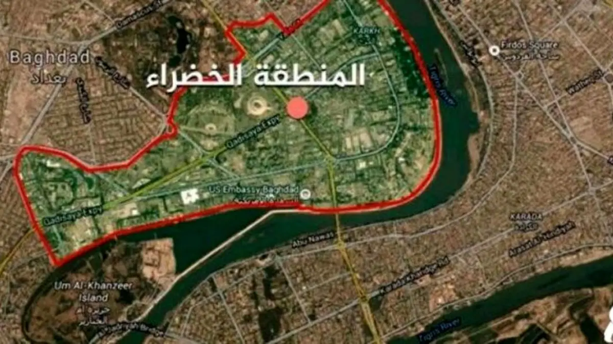 حمله موشکی به نزدیکی منطقه سبز بغداد