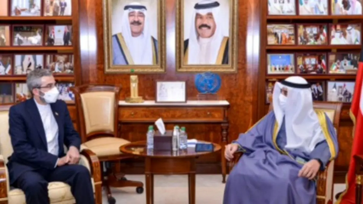 دیدار علی باقری با وزیر خارجه کویت