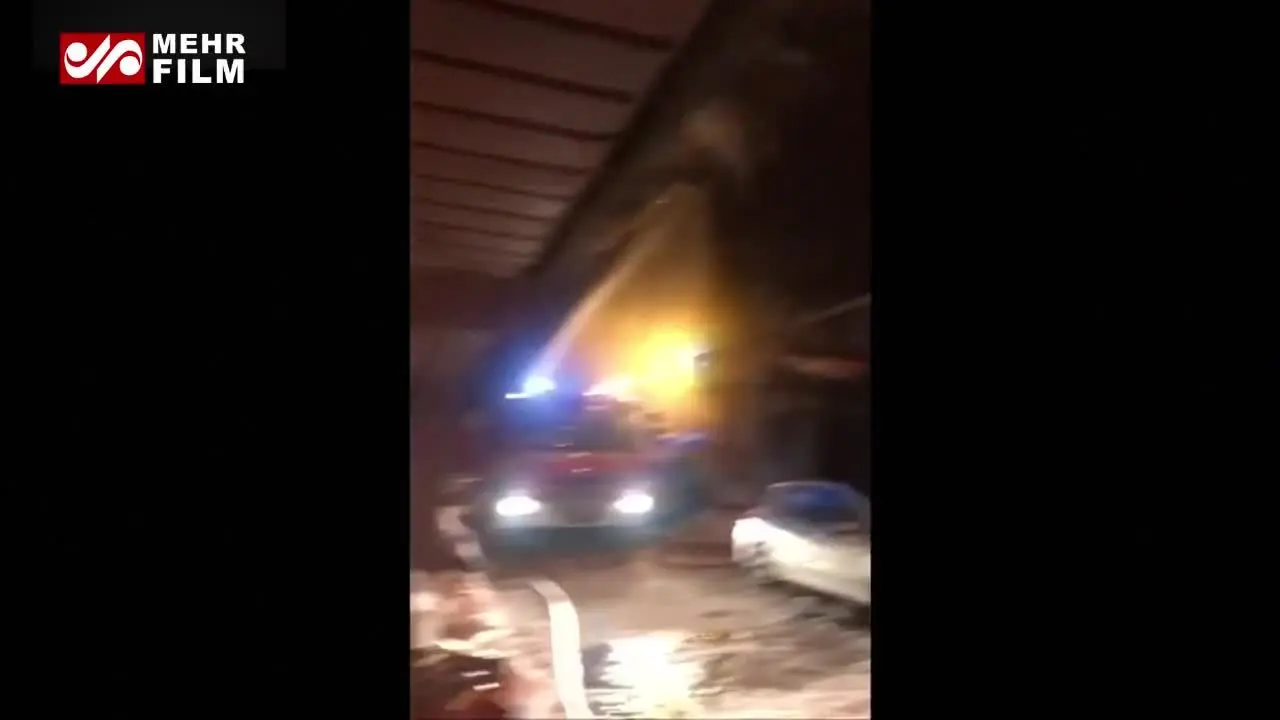 آتش سوزی پیست اسکی در فرانسه + ویدئو