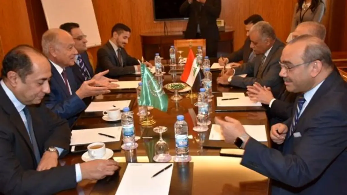 وزیر خارجه عراق با دبیرکل اتحادیه عرب در بیروت دیدار کرد