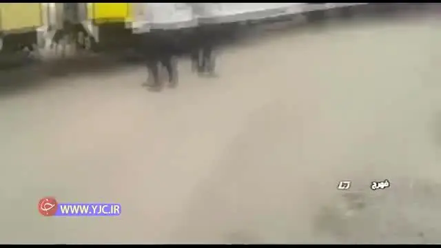 خروج قطار مسافربری تهران به زاهدان از ریل راه‌آهن به علت طوفان شن + ویدئو