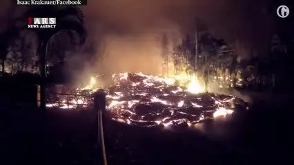 فوران آتشفشان هاوایی + ویدئو
