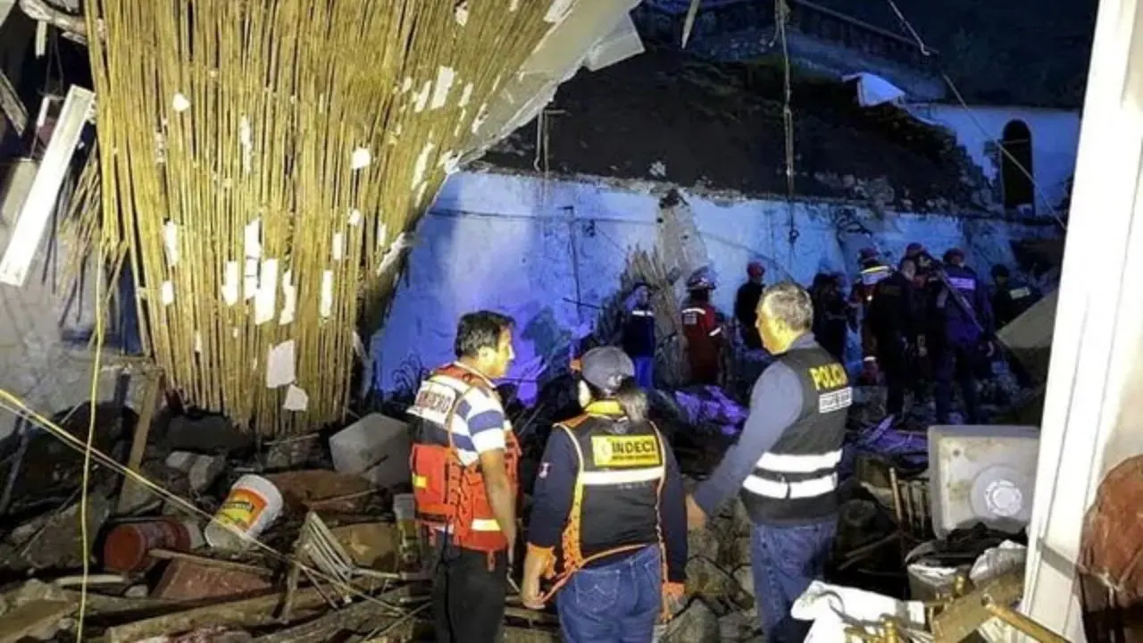 حادثه ریزش دیوار هتل در پرو 15 کشته به‌جا گذاشت