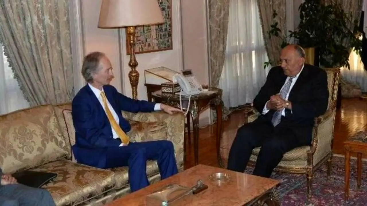 وزیر خارجه مصر و پدرسن درباره سوریه گفت‌وگو کردند
