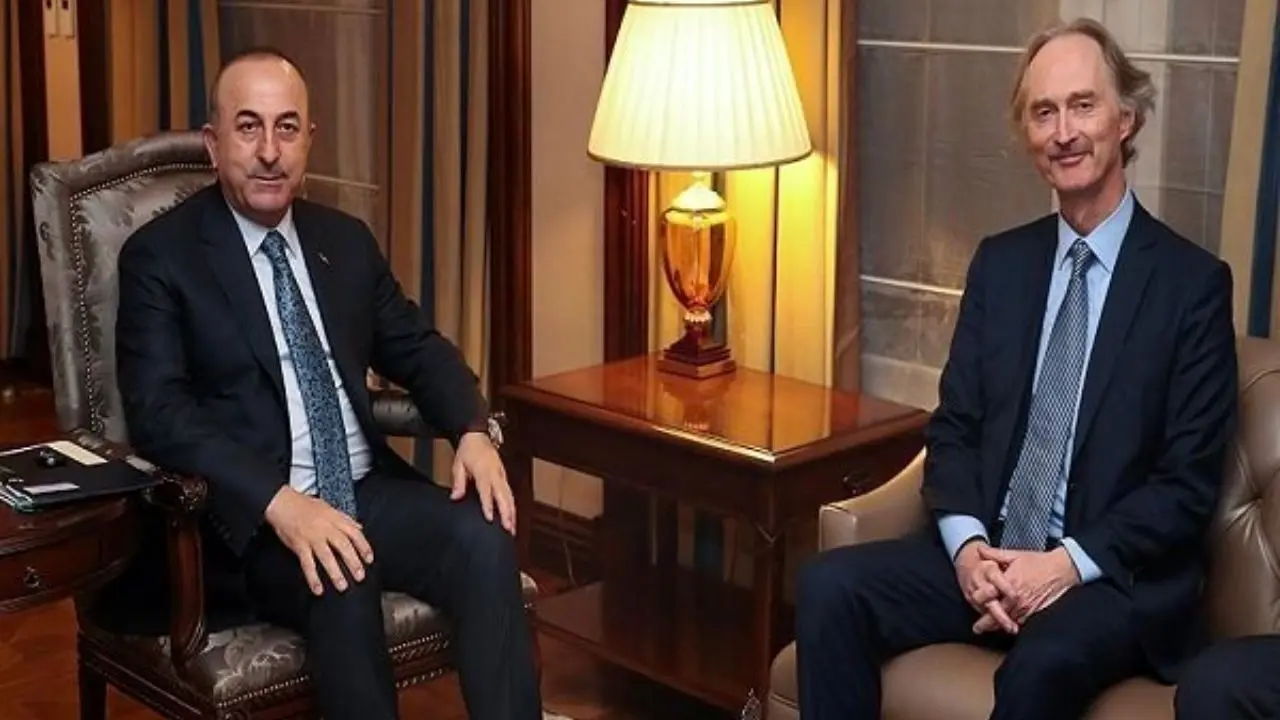 چاوش اوغلو با نماینده ویژه سازمان ملل در امور سوریه دیدار کرد