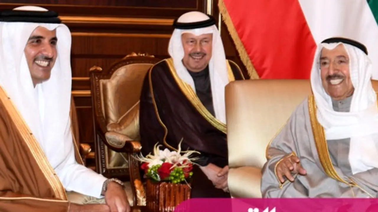 دیدار امیر قطر با امیر کویت