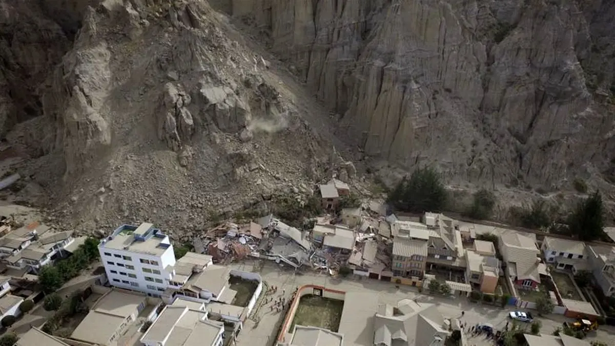 رانش زمین در بولیوی + ویدئو