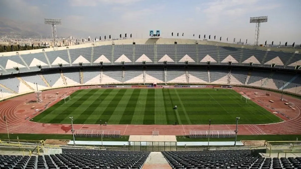 عکسی از نیمکت‌های جدید استادیوم آزادی