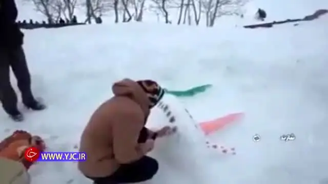 جشنواره آدم برفی‌ها در پیست اسکی سربند + ویدئو