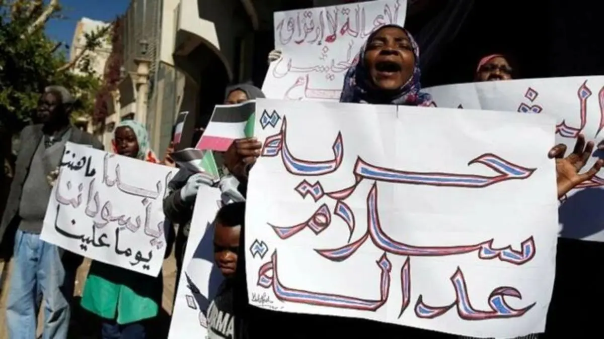 برگزاری تظاهرات مردمی سودان در محکومیت بازداشت زنان معترض