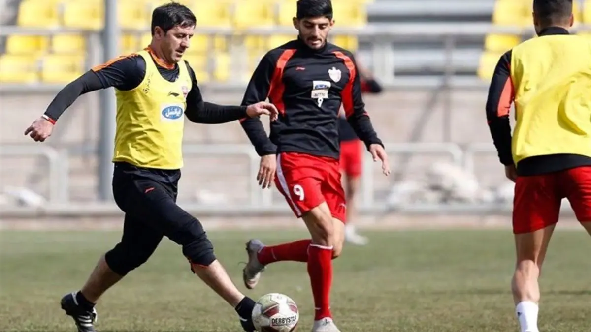 تمرین 65 دقیقه‌ای پرسپولیسی‌ها در ورزشگاه شهید کاظمی