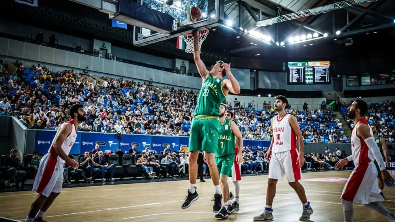 نبرد سخت بسکتبال ایران با استرالیا برای کسب سهمیه