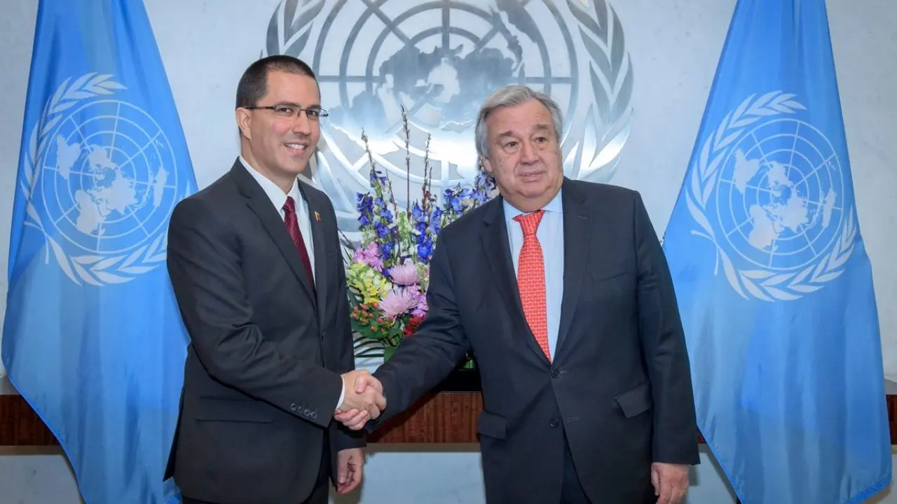 دیدار وزیر خارجه ونزوئلا با دبیرکل سازمان ملل