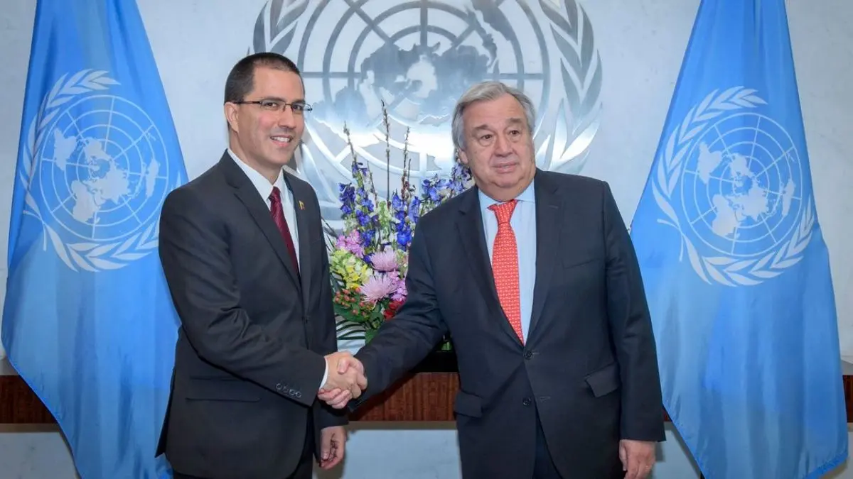 دیدار وزیر خارجه ونزوئلا با دبیرکل سازمان ملل