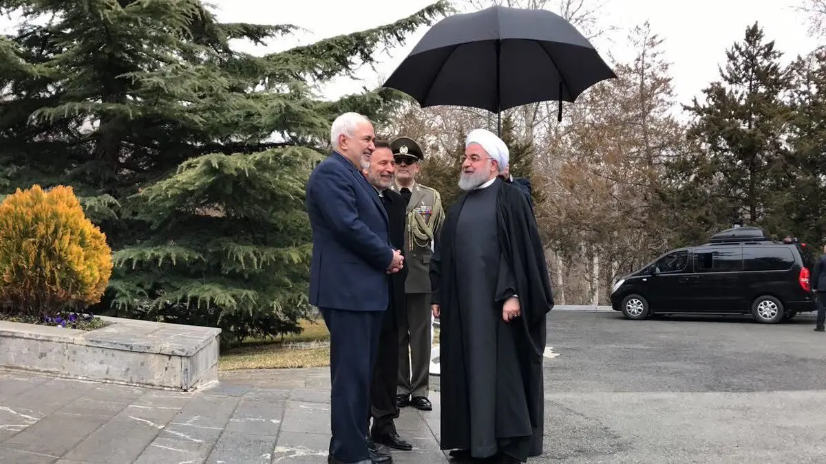 استقبال رسمی روحانی و ظریف از نخست‌وزیر ارمنستان + عکس