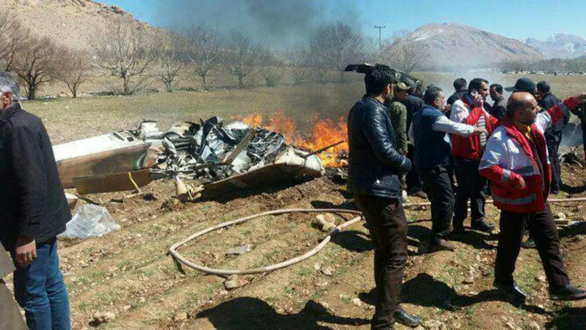 سقوط بالگرد امدادی اورژانس در شهرکرد/ تمام سرنشینان جان باختند