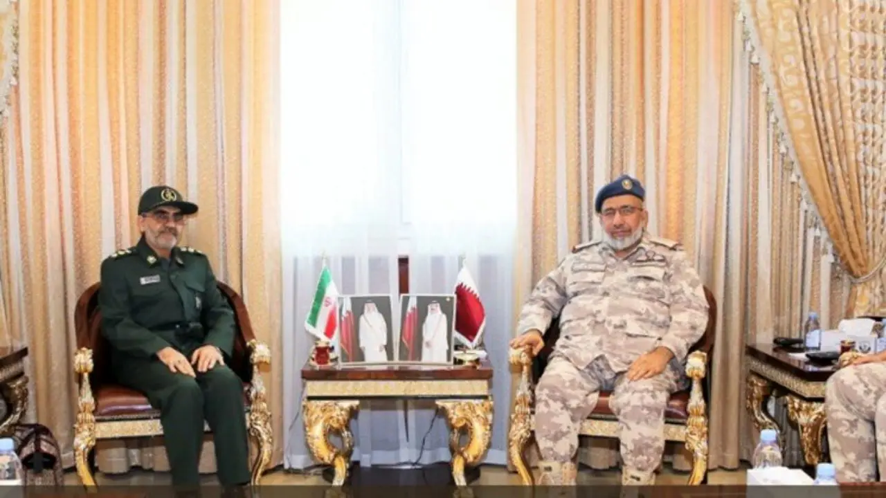 وابسته نظامی ایران با رئیس ستاد نیروهای مسلح قطر دیدار کرد