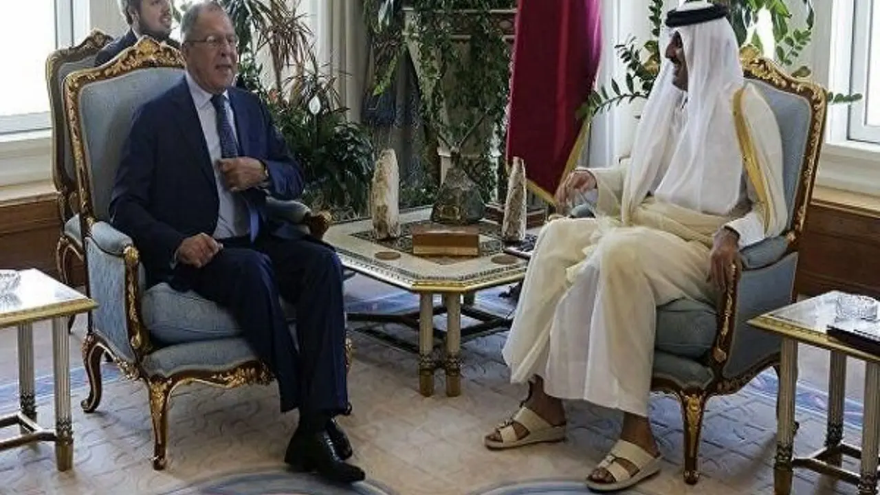 «سرگئی لاوروف» با امیر قطر دیدار کرد