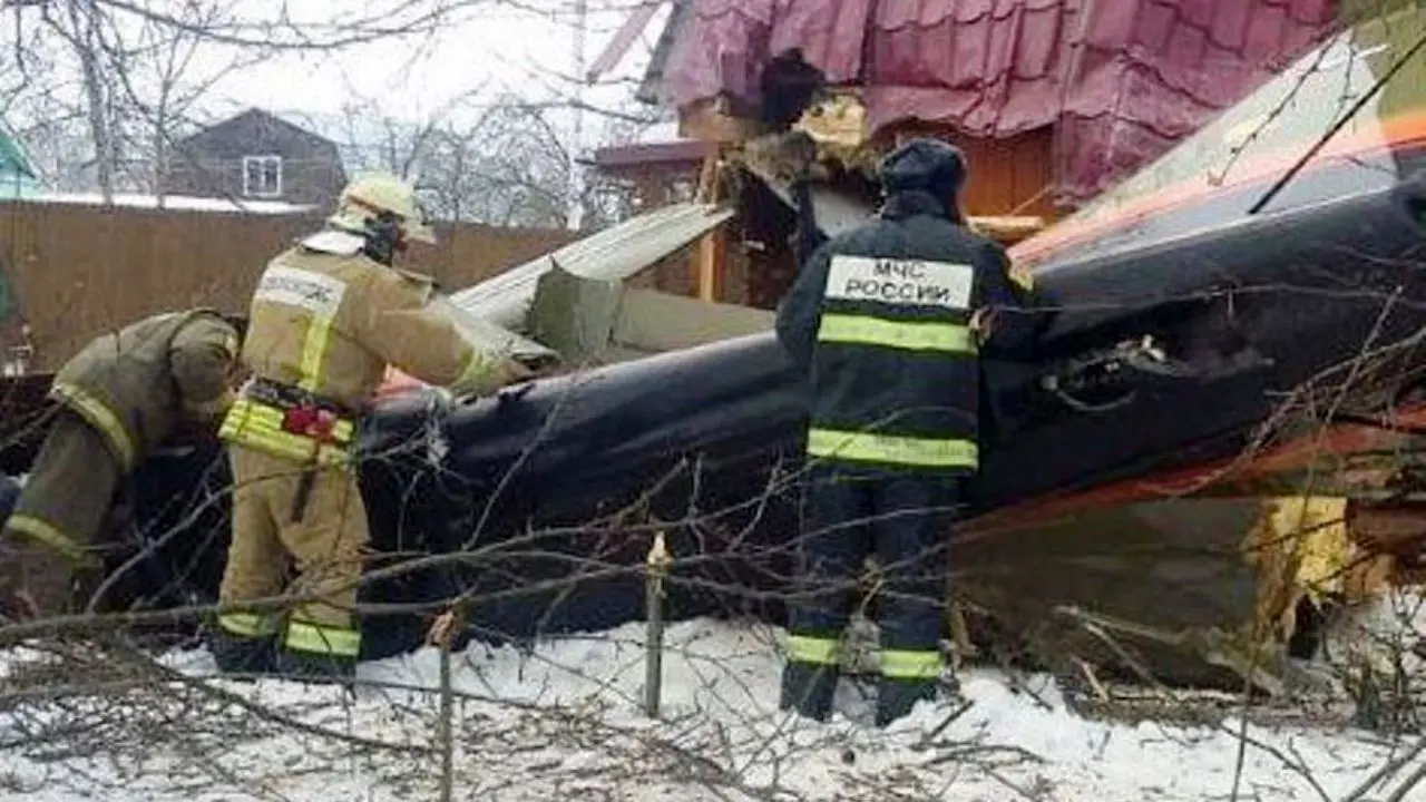 سقوط هواپیما در مسکو دو کشته برجا گذاشت