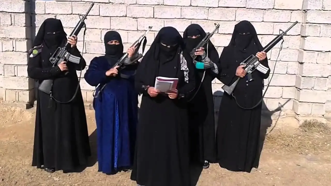 زنان داعشی تهدید به انتقام می‌کنند